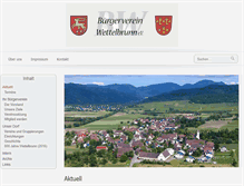 Tablet Screenshot of buergerverein-wettelbrunn.de